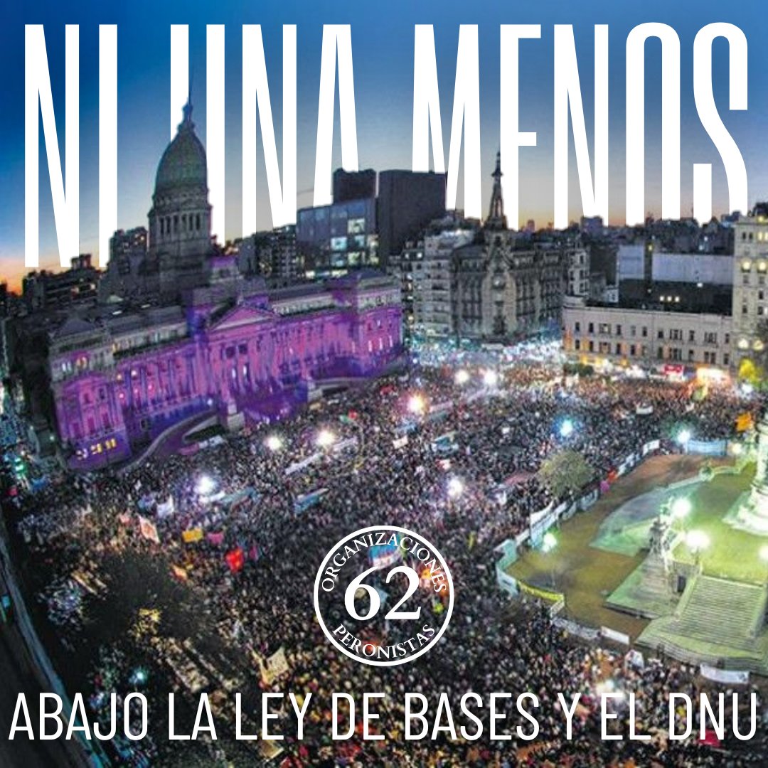 #3j #NiUnaMenos 

ABAJO LA LEY DE BASES Y EL DNU

#TodasUnidasTriunfaremos✌🏽