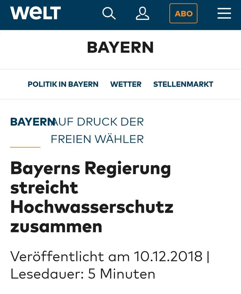 Man muss ganz klar sagen: Es gibt eine politische Verantwortung für die #Hochwasser-Katastrophe in Bayern. Und die trägt Markus #Söder. Unter seiner Regierung wurde der Hochwasserschutz zusammengestrichen. Die Menschen können sich bei #CSU und #FW bedanken.