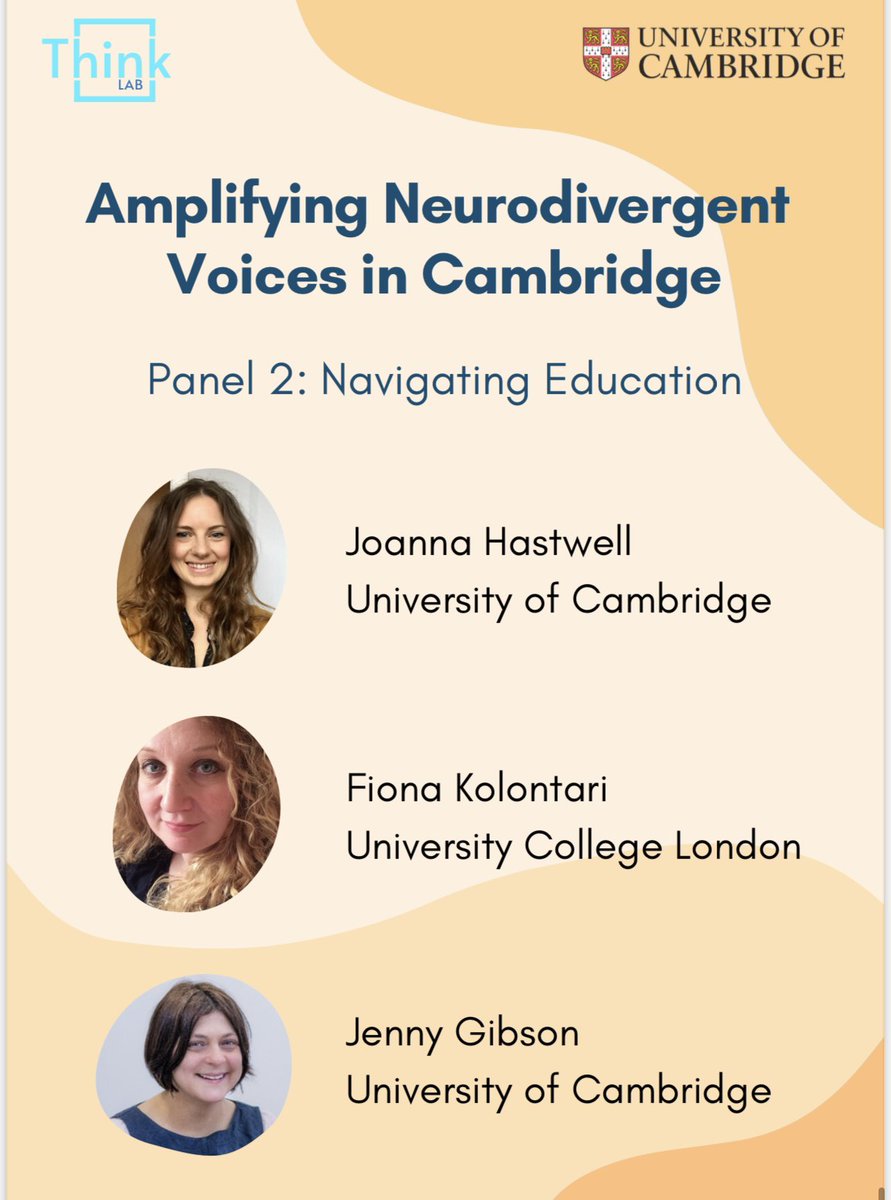 ThinkLabCam's tweet image. (3/3) 🎤 Meet our incredible panelists for our upcoming event on June 7 at Westhub!#NeurodiversityInWorkplace #AmplifyVoices #universityofcambridge #neurodiversity #ucl @westcamhub @Cambridge_Uni @ucl