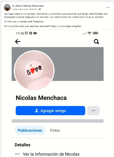 LicAbnerNikolas's tweet photo. Un sector de la iglesia parece estar en contra de Nicolás Menchaca luego de la aparición de videos en donde aseguran que está promoviendo la candidatura de su hijo Adín Menchaca en GDL. Hasta apareció un comunicado impreso en un restaurante de Hermosa Provincia. https://t.co/EJI0ZFyR8y