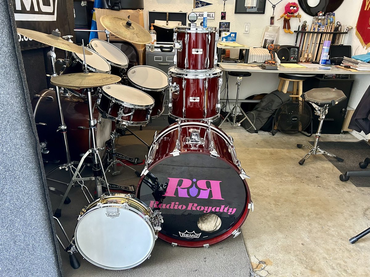 Brand new heads ready for @radioroyaltyband and the summer season on into fall! So grateful to <a href="/drumdial/">DrumDial Inc.</a> and <a href="/remopercussion/">Remo Inc.</a> for supporting me and making it so easy to sound great!