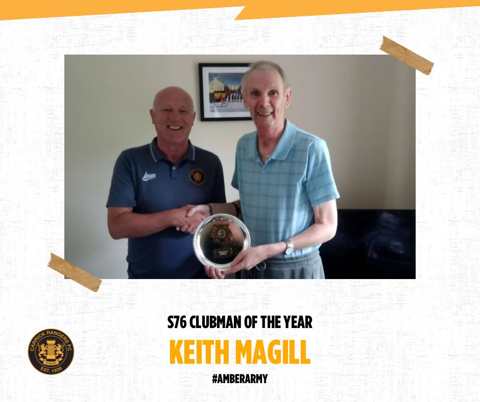 𝟮𝟬𝟮𝟯/𝟮𝟰 𝗔𝗪𝗔𝗥𝗗𝗦 🏆 Keith Magill was named the Spirit of ‘76 SC Clubman of the Year. 👉 bit.ly/CRFCAwards2324