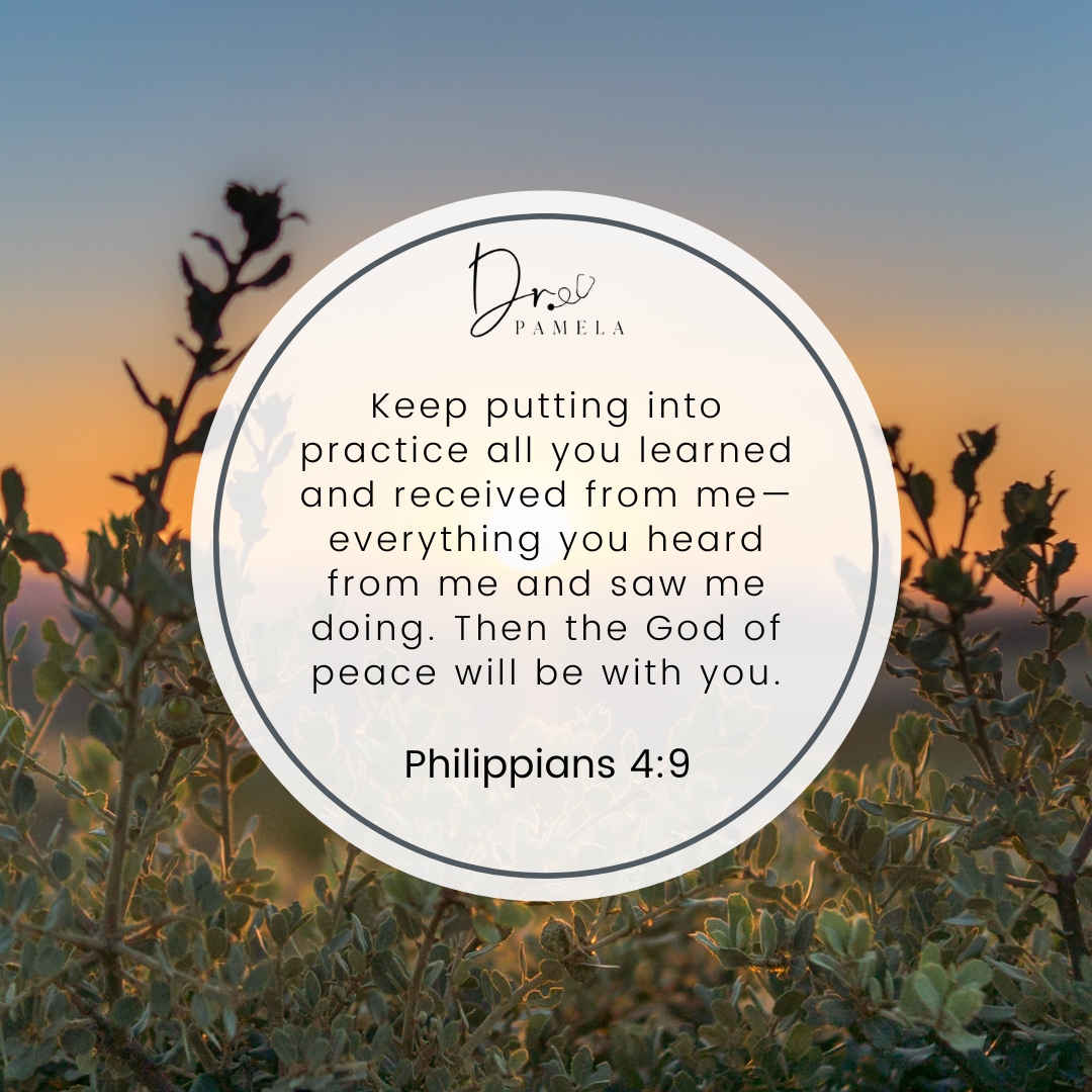 Being a Christian takes practice. It takes practice to love other people as Christ loved the church. It takes practice to read our Bible every day. It takes practice to claim the peace of God that passes all understanding. 
Keep practicing.