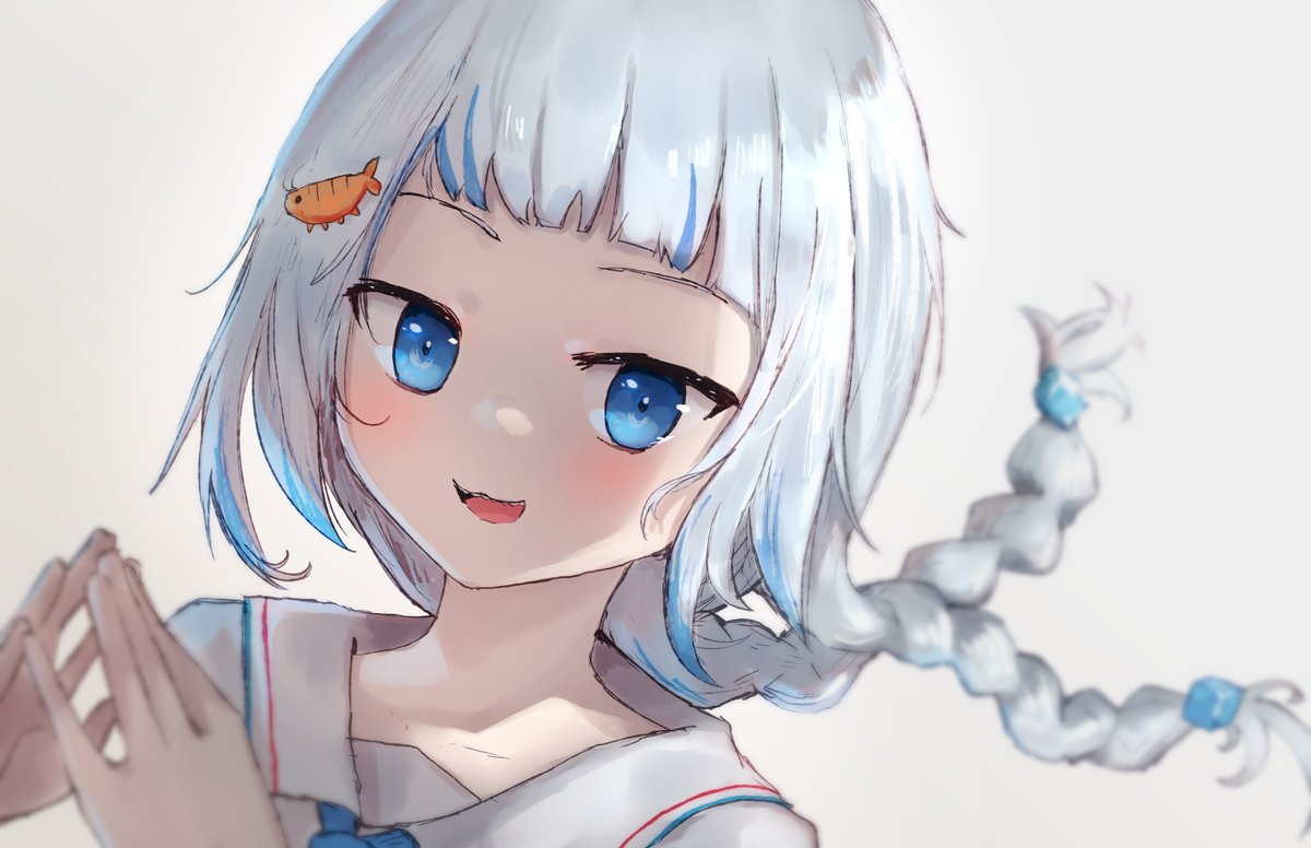 がうるぐら 「Gura braids cute!#gawrt 」|advarcherのイラスト