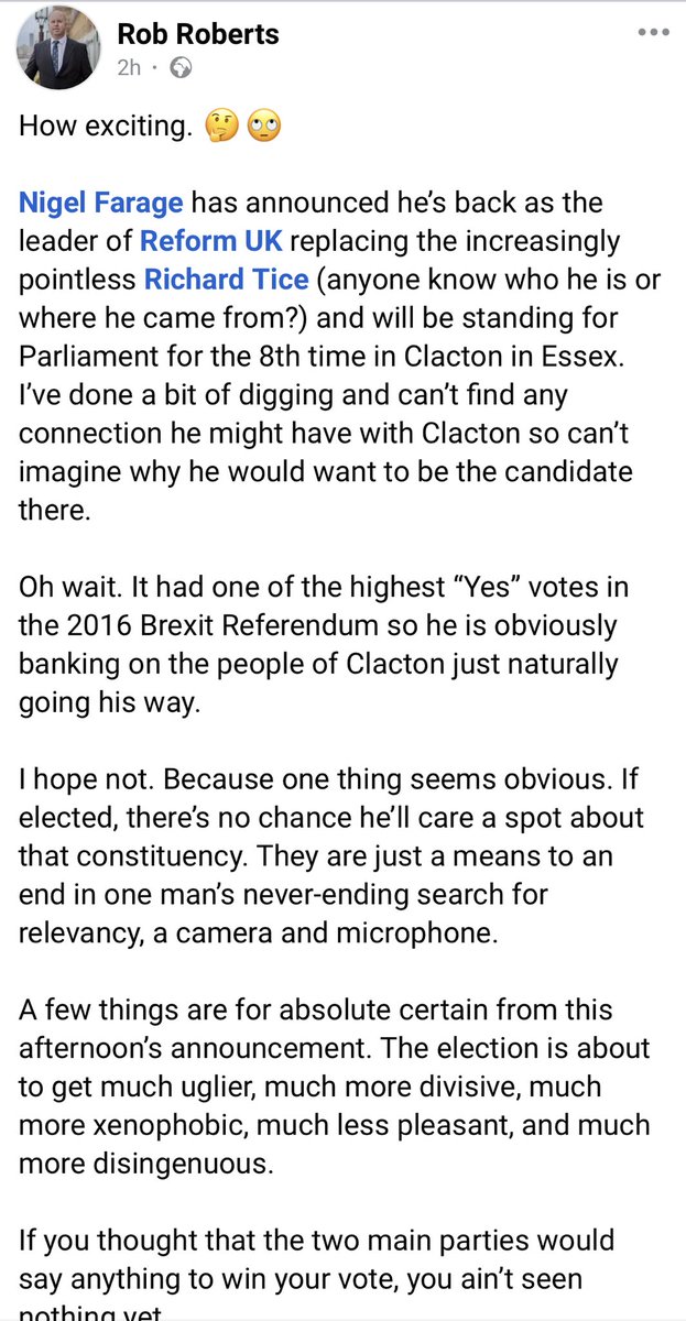 Parody Rob Roberts MP. Delyn. tweet media