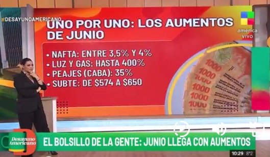 intisumaj2's tweet photo. En la Argentina los aumentos de junio son: peajes 35%, naftas 4%, colegios privados 8%, cable y celular 20%, tarifas Agua y Gas 400% y alquileres 233%.
Pero para Toto Caputo y Milei la inflación es de 5%🤡

Mbappé #Mexico Flamengo 
Amlo https://t.co/jP3W94rAnG