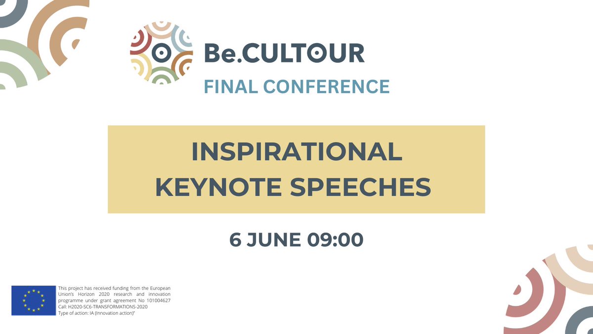 Be.CULTOUR (@becultour) on Twitter photo 🕰 Join us for the Be.CULTOUR Final Conference on June 6th 2024 in Naples.
💡 Meet our International Keynote speakers, innovators and Institutions.
Register before 3 June to follow the conference online
👉 becultour.eu/events/join-in…
<a href="/ERRINNetwork/">ERRIN Network</a> <a href="/CNRsocial_/">CNR Consiglio Nazionale delle Ricerche</a> <a href="/ICLEI_Europe/">ICLEI Europe</a> 🕰 Join us for the Be.CULTOUR Final Conference on June 6th 2024 in Naples.
💡 Meet our International Keynote speakers, innovators and Institutions.
Register before 3 June to follow the conference online
👉 becultour.eu/events/join-in…
<a href="/ERRINNetwork/">ERRIN Network</a> <a href="/CNRsocial_/">CNR Consiglio Nazionale delle Ricerche</a> <a href="/ICLEI_Europe/">ICLEI Europe</a>