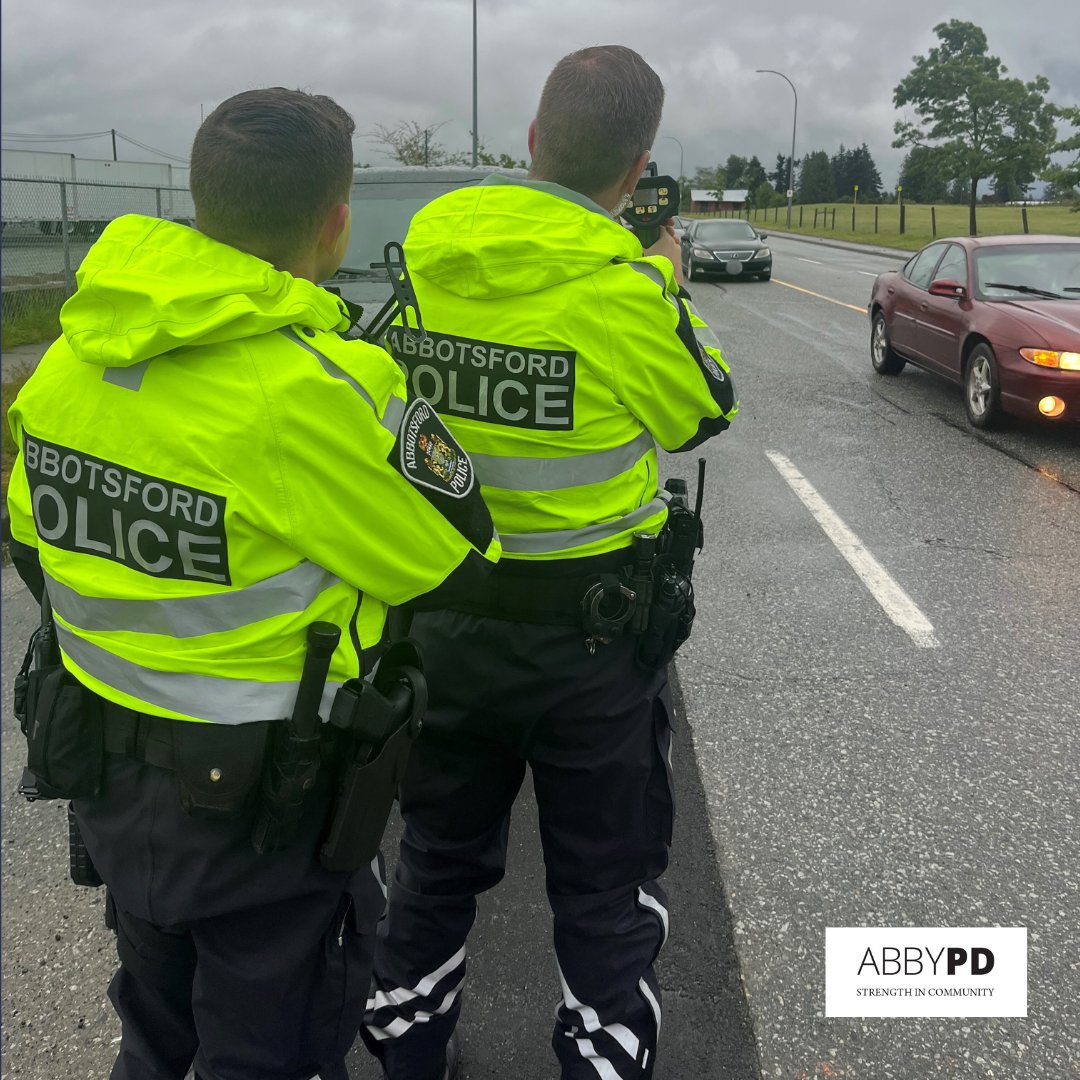 With all this rain, visibility and road conditions are not ideal. Officers of our Traffic Enforcement Unit are out in the rain today conducting speed enforcement. Please practice safe driving practices and adhere to posted speed limits. #RoadSafetyMatters