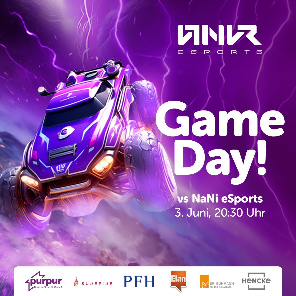 #MATCHDAY!

Heute geht‘s gegen @NaNi_ESports