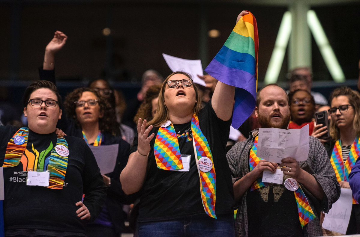 🚨UNITED METHODISTS QUIT CHURCH OVER LGBTQ+ INCLUSION More than 1 million United Methodists left the church overnight after new rules allowing gay pastors and same-sex marriage were adopted at a conference in North Carolina. The Ivory Coast division, with 1.2M followers,