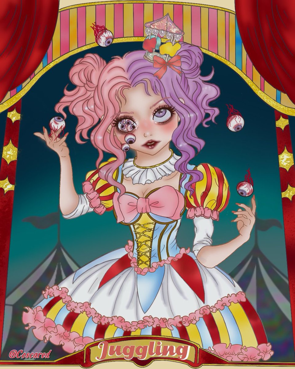 拋眼球👀！
#freakshow系列

 #freakshowdrawing #freaks #circus #trapeze
#cult  #horrorart 

#art  #drawing  #procreate #藝術 #插畫  #香港插畫  #painting 
 #電繪 #漫畫 #comic #正能量 #イラスト #イラストグラム #插画 #그리다 
#插畫家 #台灣插畫 #圖文創作 #文創 #繪畫 #cultart