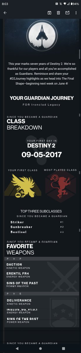 IroncladLegacy's tweet photo. The servers are down for 24 hours to prepare #Destiny 2 for #TheFinalShape!

Flawless/3-Man: Pantheon, KingsFall, Root Of Nightmares 

 #fyp  #Gaming #ironcladlegacy #fpsgames #streamers #fypviralシ #fyp #fypage #destiny2 #threeman #3man #flawless #raid #pantheon #oryx https://t.co/vT15PI0zCx