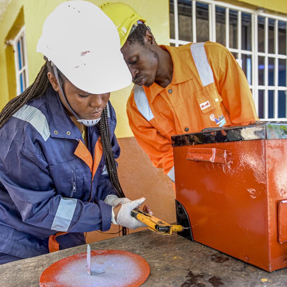 NamagembeP40413's tweet photo. "A revolutionary wave of young girls in TVET programs are empowering their peers to take control of their futures! By inspiring others to gain skills and financial independence, they're creating a ripple effect of female empowerment that's unstoppable! #TVET #GirlsEmpowerment https://t.co/eLNztXYzQM