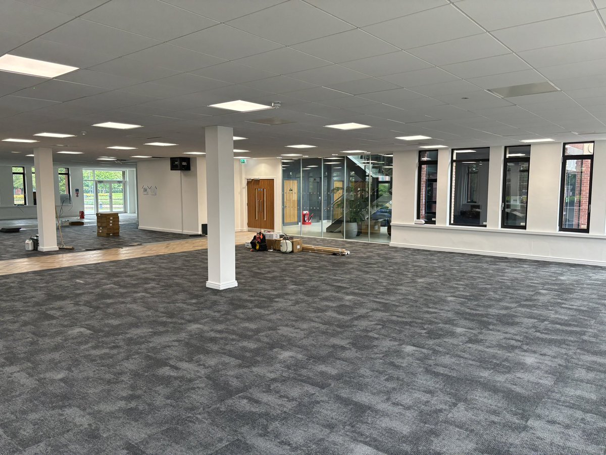 siteform_f's tweet image. Nice visit to one of our sites in Chester this one is installing PlusFloor herringbone LVT and carpet tiles.
Will post some completion pics when done.