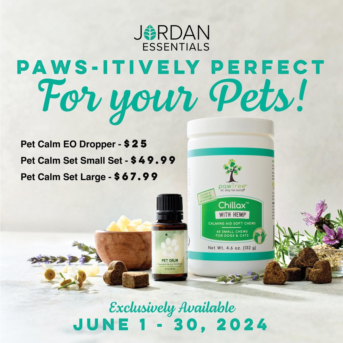 lisainsocal's tweet image. This month JE has teamed up with Paw Tree to bring excellent solutions to keeping your pet calm, especially with the fireworks that come with the 4th of July.
**Only available for the month of June**
#PawTree #pets #calm #fireworks #calmyourpets #calming 
bit.ly/3V4qTV2
