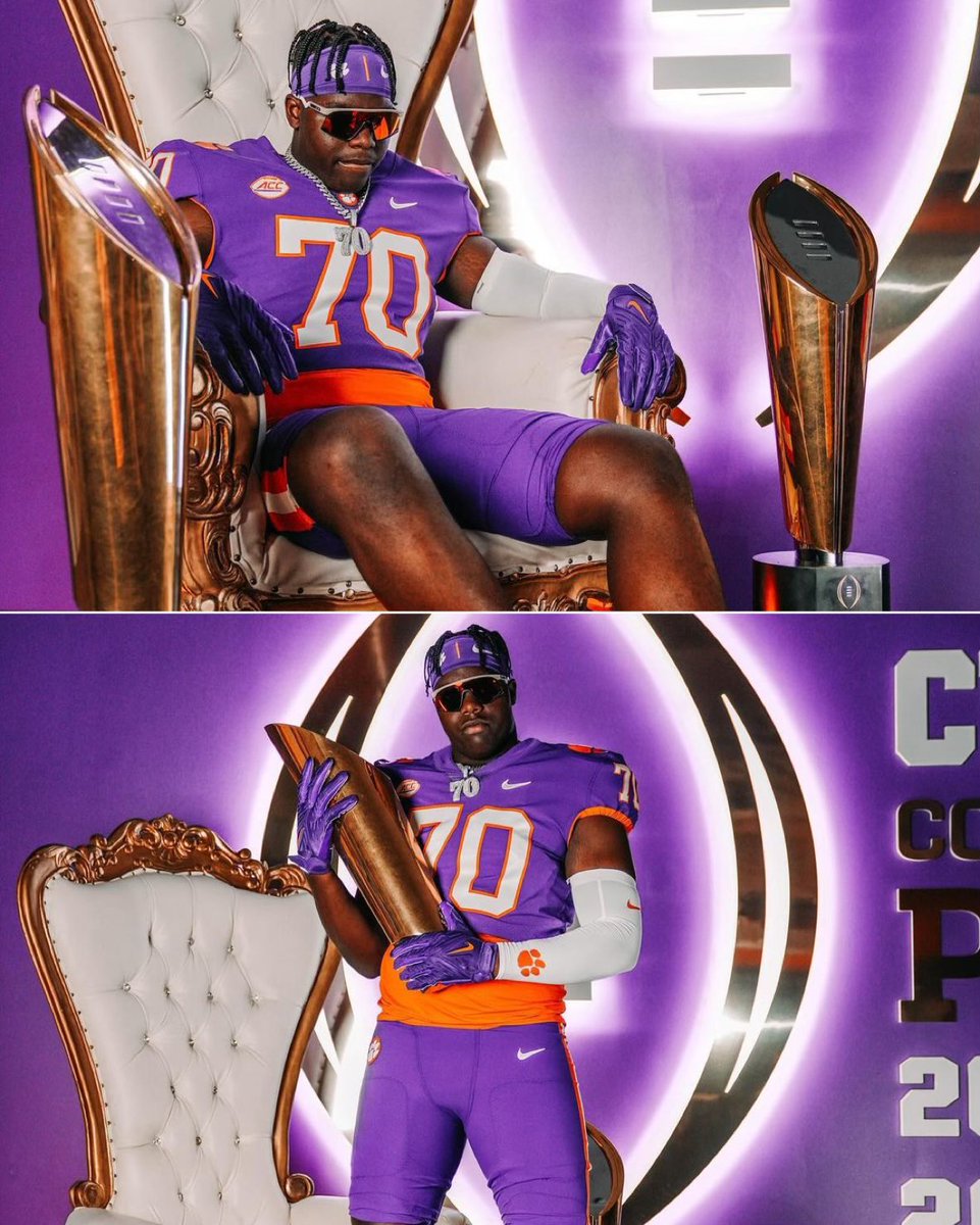 247Sports's tweet photo. 5⭐️ OT David Sanders Jr. dropped his Clemson visit pics from the weekend 🔥

Where will the No. 1 OT in the country land? 👀

(📸 @DavidLSandersJr) 

https://t.co/7yENvpS8li https://t.co/TO2UU2Nqtn