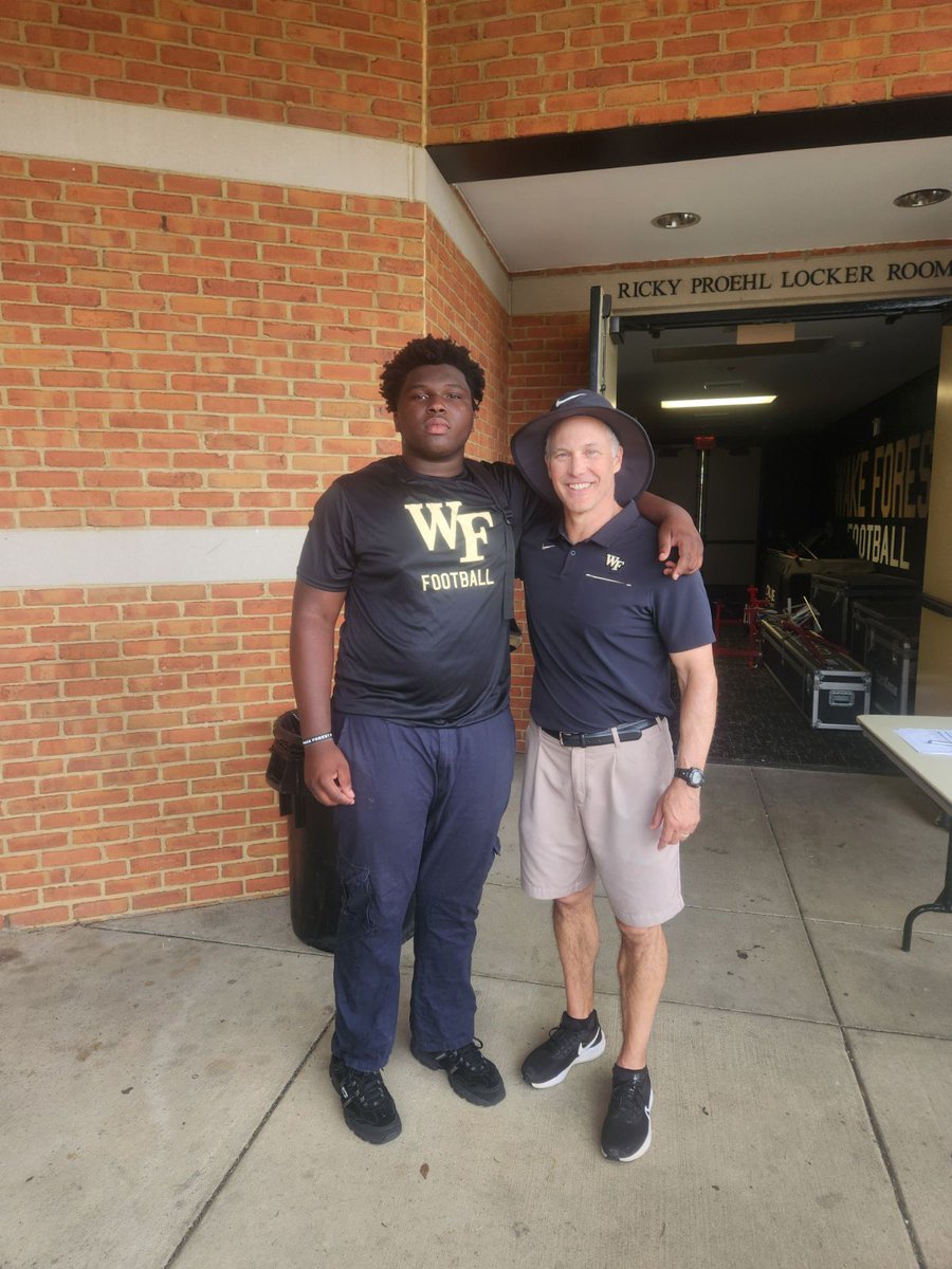 Donovan Johnson (@donjohnson2026) on Twitter photo After a great camp and tour I am Blessed to receive my 3rd D1 and First power 5 offer to Wake Forest University <a href="/CoachBenz_/">Coach Benz</a> <a href="/OLCoachCaldwell/">Robbie Caldwell</a> <a href="/KyleWSteinhoff/">Kyle Steinhoff</a> <a href="/CoachSochovka/">Coach Sochovka</a> <a href="/CoachDae1/">Dae'one Wilkins</a> <a href="/SamSerbay/">Serbay</a> <a href="/peterecruits/">Coach Pete Peterson-</a> After a great camp and tour I am Blessed to receive my 3rd D1 and First power 5 offer to Wake Forest University <a href="/CoachBenz_/">Coach Benz</a> <a href="/OLCoachCaldwell/">Robbie Caldwell</a> <a href="/KyleWSteinhoff/">Kyle Steinhoff</a> <a href="/CoachSochovka/">Coach Sochovka</a> <a href="/CoachDae1/">Dae'one Wilkins</a> <a href="/SamSerbay/">Serbay</a> <a href="/peterecruits/">Coach Pete Peterson-</a>