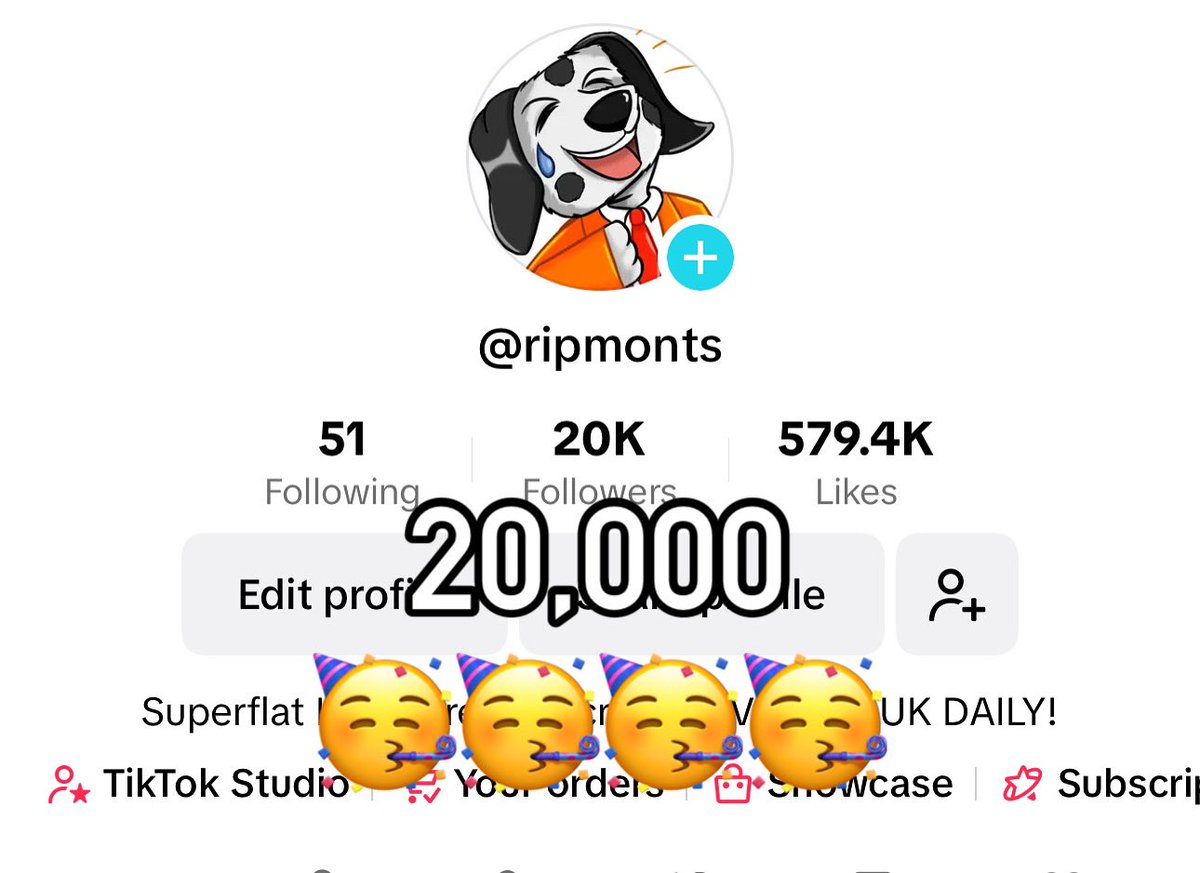 20,000 on <a href="/tiktok_uk/">TikTok UK</a> thank you all 🥳 only way is up 🥳
