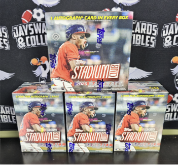 ThePugMonkey_'s tweet image. Get your bids in now for a 2023 Stadium Club Mixer Break.  We will be doing 3 blaster boxes and 1 compact box.  Auctions end tonight for a break at 9 pm central tonight.

Bid Here -&amp;gt; bit.ly/JaySwan 

#topps #baseballcards #boxbreak #toppsbaseball #thehobby