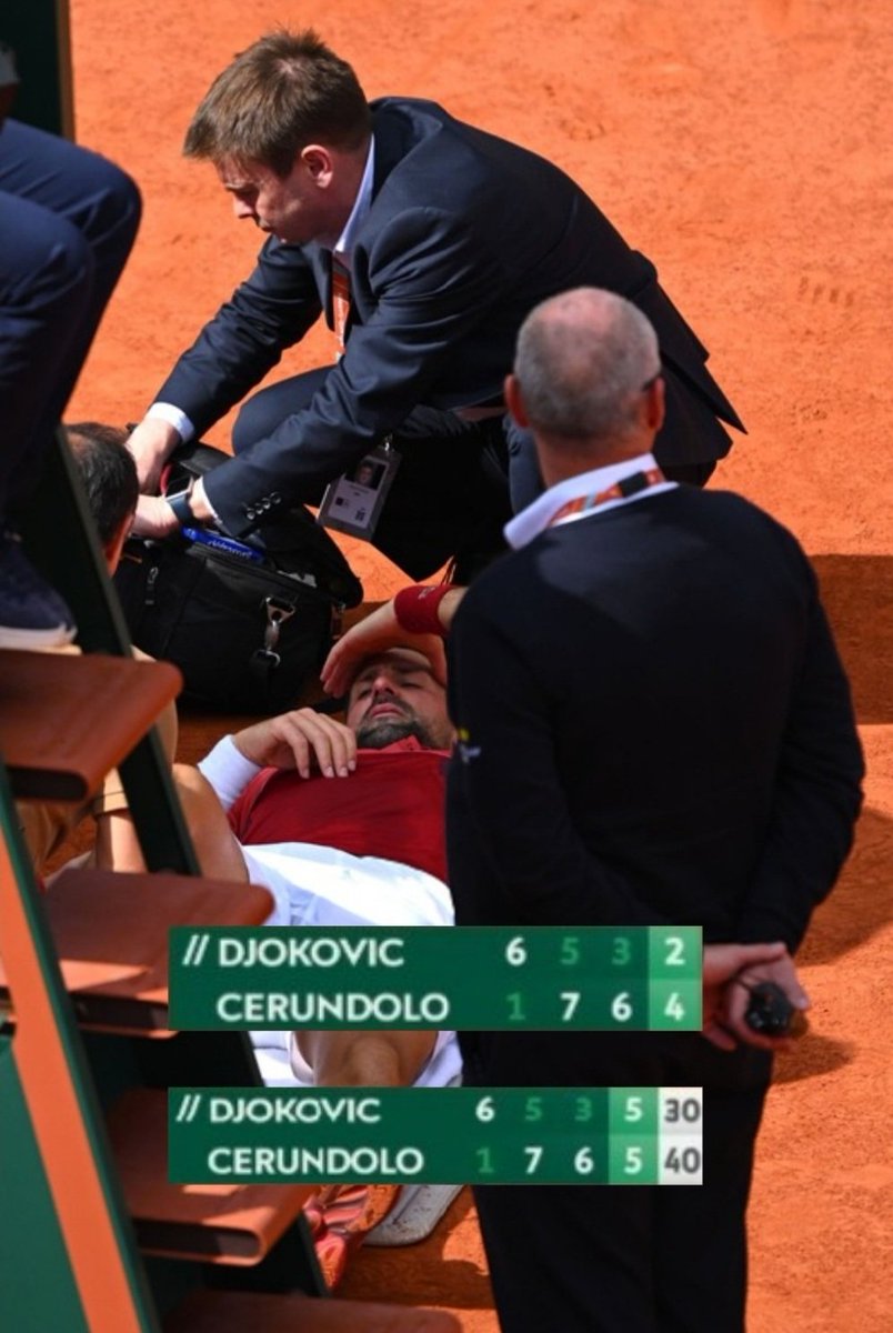 TheTennisLetter's tweet image. Novak Djokovic won this match