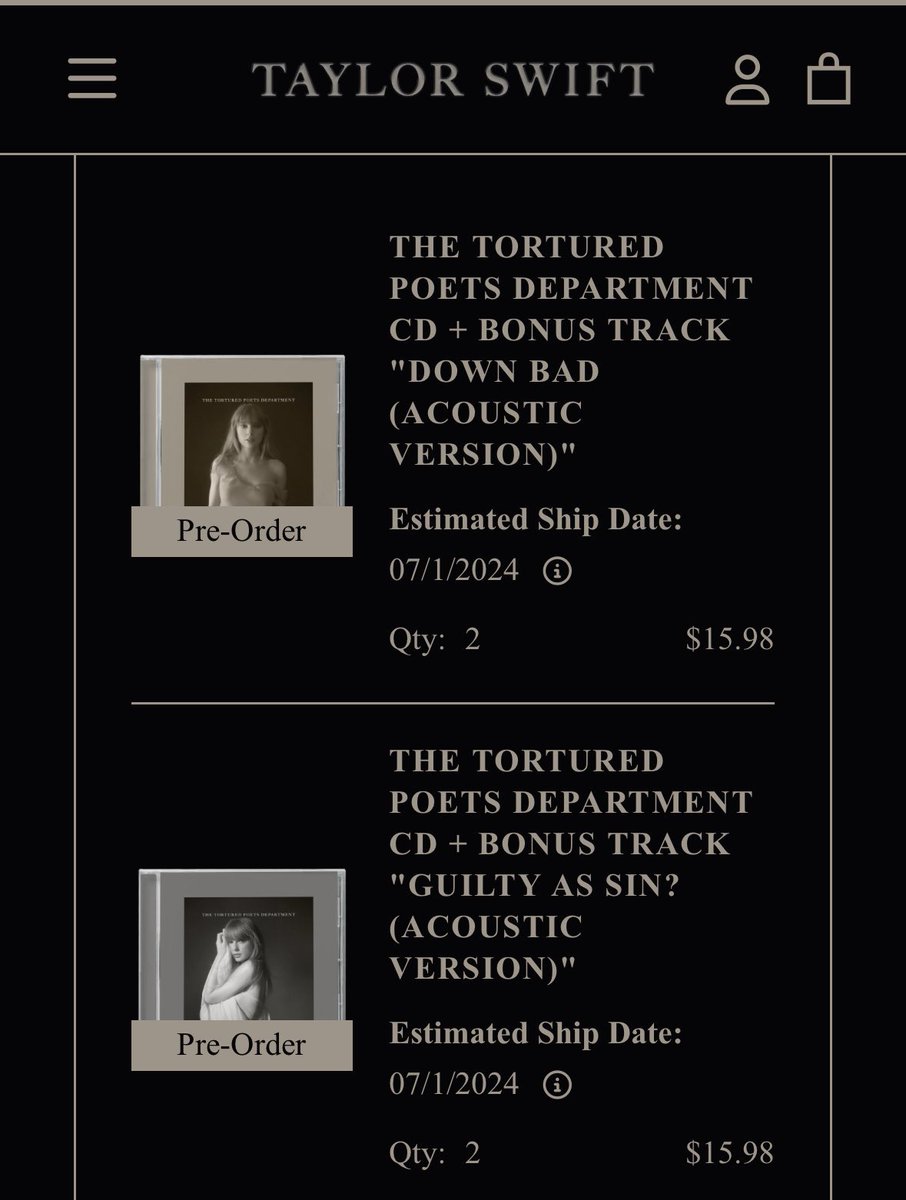 🚨 TAYLOR SWIFT TTPD MERCH GIVEAWAY 🚨

🖤 two people win this set!
🖤 like, rt, and follow!
🖤 use the link pinned on my profile!

INTL 🌎 Ends June 10th