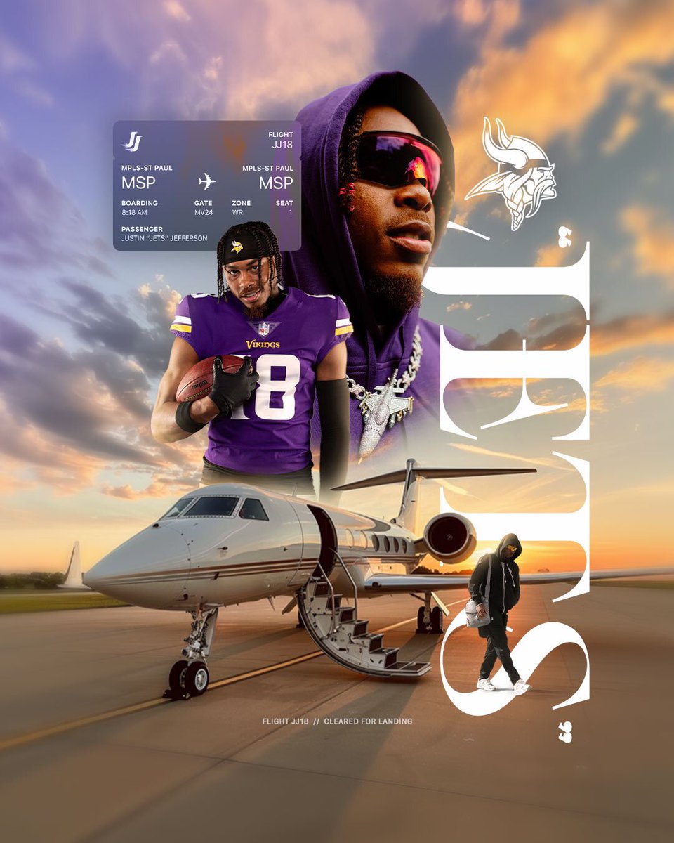 Vikings's tweet photo. ✈️ 📍MSP

@JJettas2 https://t.co/Jloe9eNwBI