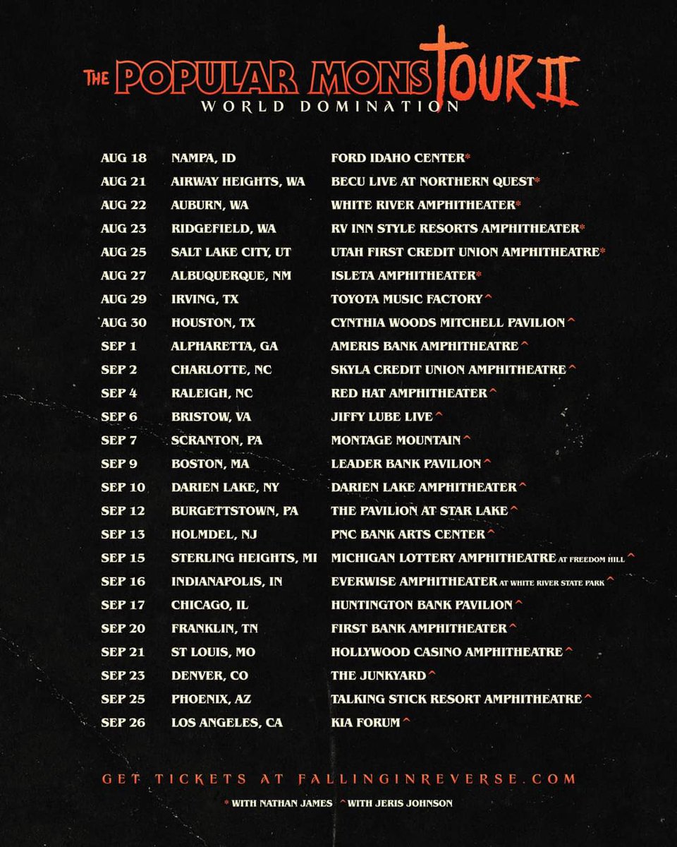 <a href="/PAM_Ea271315/">PAMM _Ea 🦅🎸 🇨🇱🇺🇸</a> <a href="/blackveilbrides/">Black Veil Brides</a> <a href="/andyblack/">Andy Biersack</a> THIS is THE Tour of the Summer! I’d compare it to Aerosmith and Van Halen touring together in my day. Steven Tyler and David Lee Roth sharing the same stage? The most recognizable and iconic frontmen in this generation’s rock music scene, back to back. You know I’m right. 😉