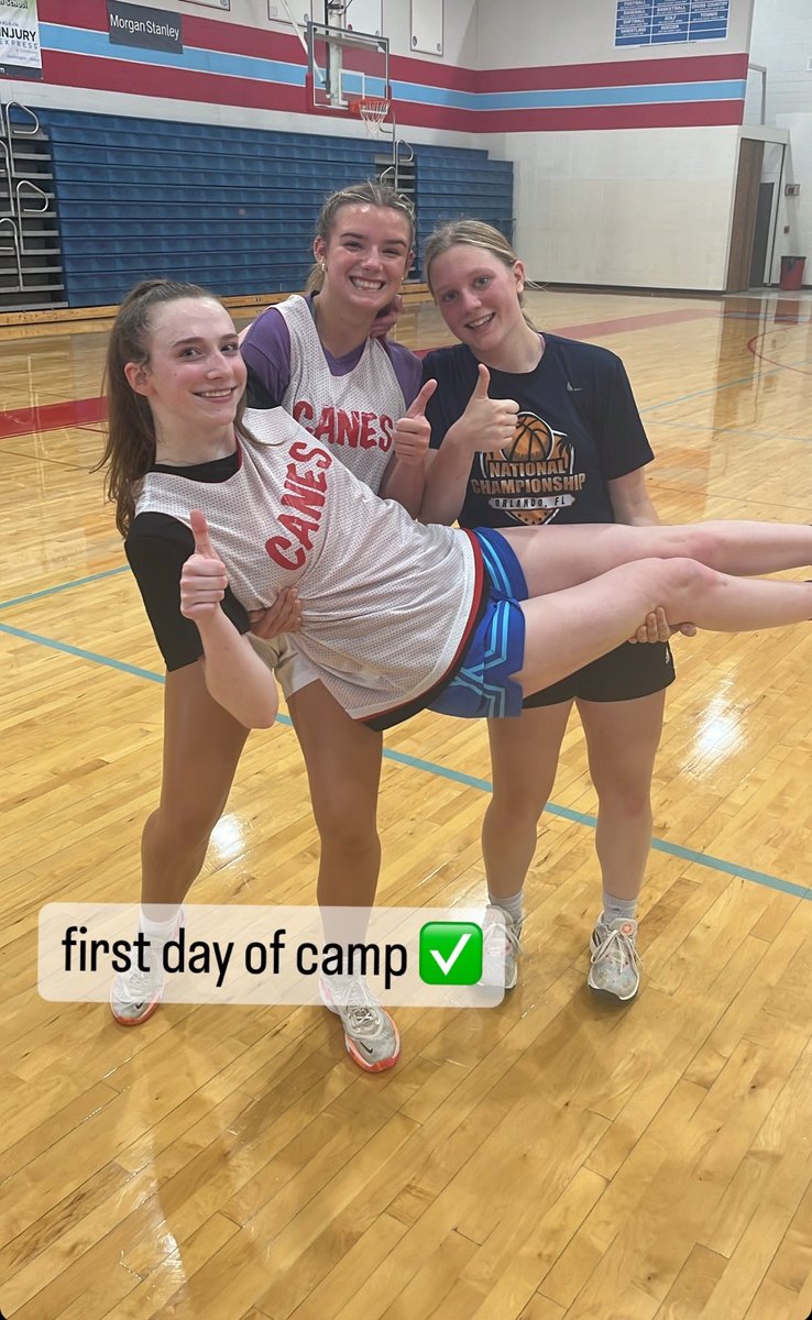 Great first day of High-School Camp today! Over 30 girls showed up to get better before summer league starts. We cannot WAIT to see everyone again tomorrow!