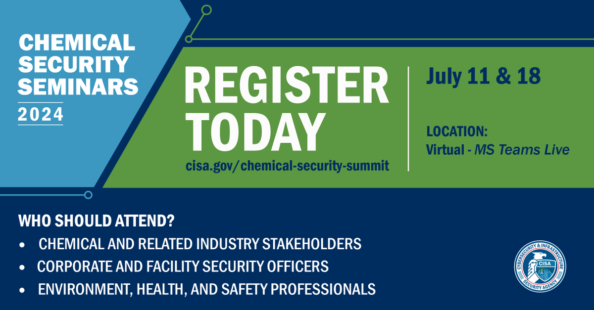 What are the most complicated, ever-evolving issues facing the chemical industry today? Register today so you don’t miss this important conversation on “wicked problems” at the 2024 Chemical Security Seminars: accelevents.com/e/chemical-sec…