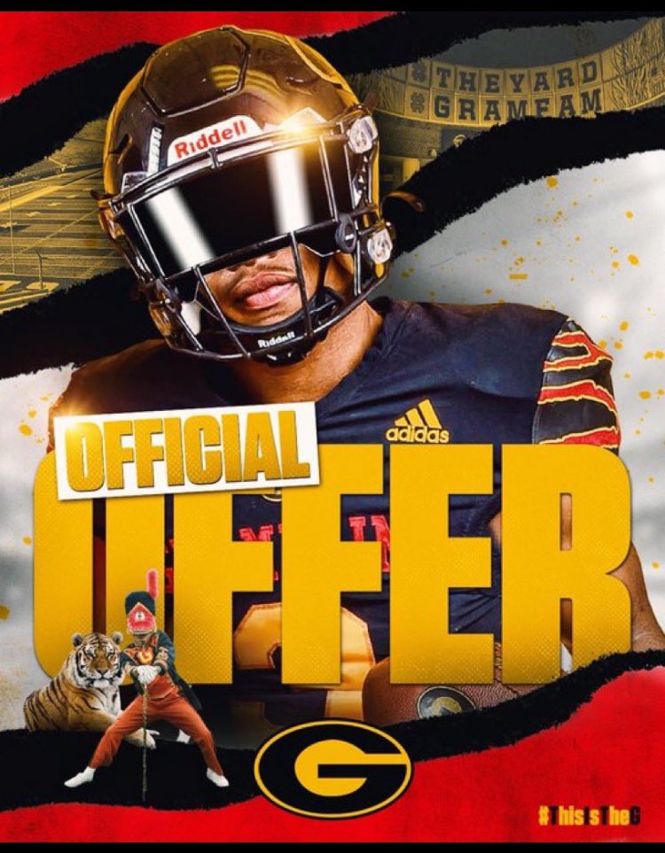 #AGTG Wow man. After a great camp and conversation with Coach Eric Dooley. I have been blessed to receive an offer to play RUNNINGBACK at Grambling State University. <a href="/GSUFootball01/">Grambling State Football 🐯</a> <a href="/CoachAD__12/">Coach A.D</a> <a href="/coachjohnson43/">WalkOn Coach</a> <a href="/CoachDre38/">DRE’ D. FUSILIER</a> <a href="/coachjwilburn/">Jeremy Wilburn</a> <a href="/CoachHouston4/">Shaun Houston</a> <a href="/recruitshreve/">Captain Shreve Football Recruits</a> <a href="/coachkel318/">Kelvin Sims</a>