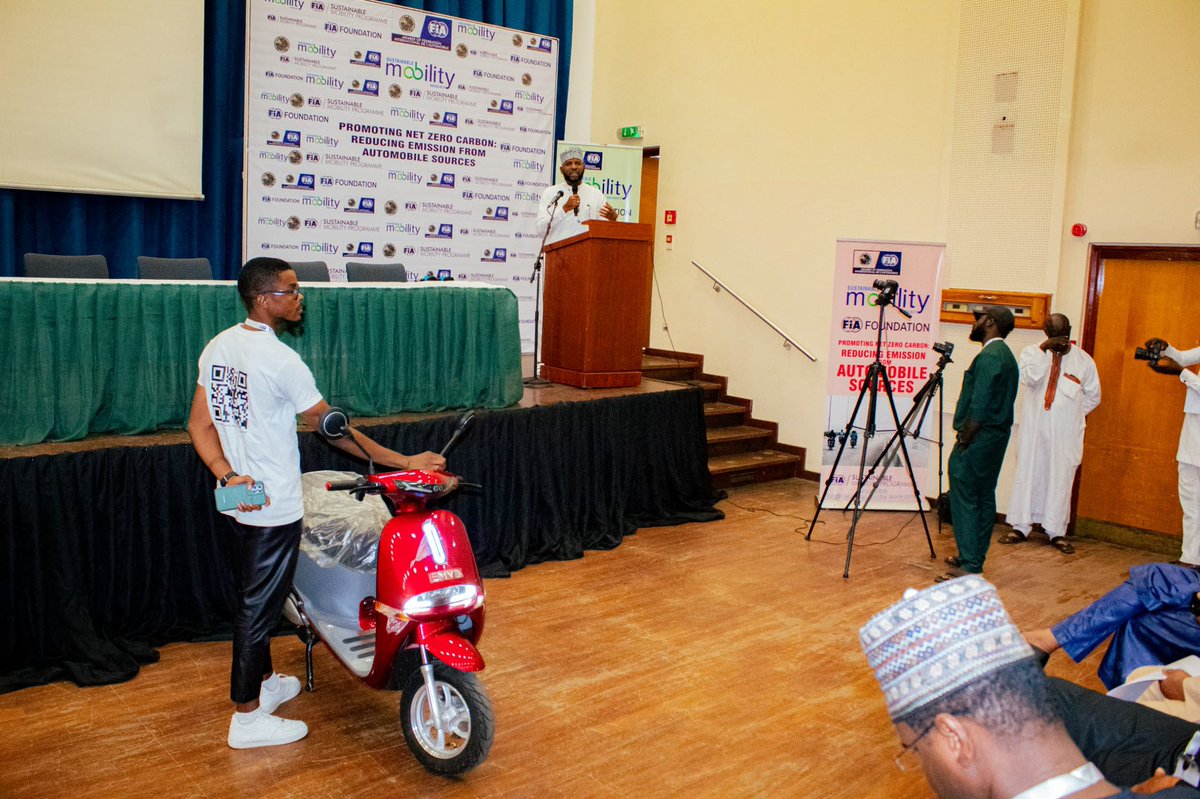 emvc_1's tweet photo. Spoke on need for sustainable mobility tech solutions at the FIA’s Event-Promoting Net Zero Carbon Emission: Reducing Emissions from Automobile Sources.
EMVC, the leader in EVs, has its own range of Electric Vehicles tailored for the Nigerian market. 
#emvc #FIA #electricvehicles https://t.co/btWrNTZra0