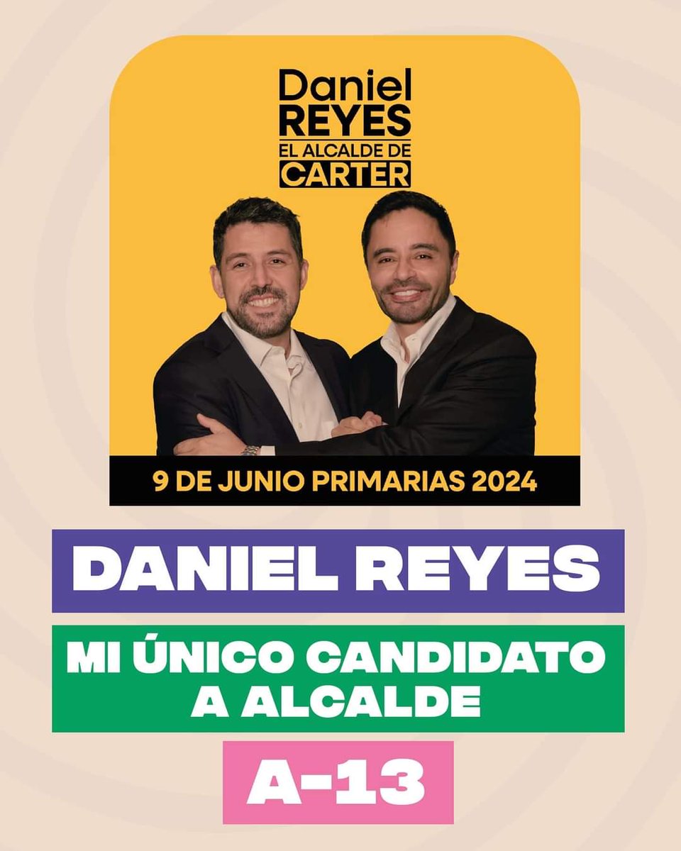 danielanawrath's tweet photo. Eres mi candidato querido @danielreyesmor 💛 https://t.co/16ze8NrGCD