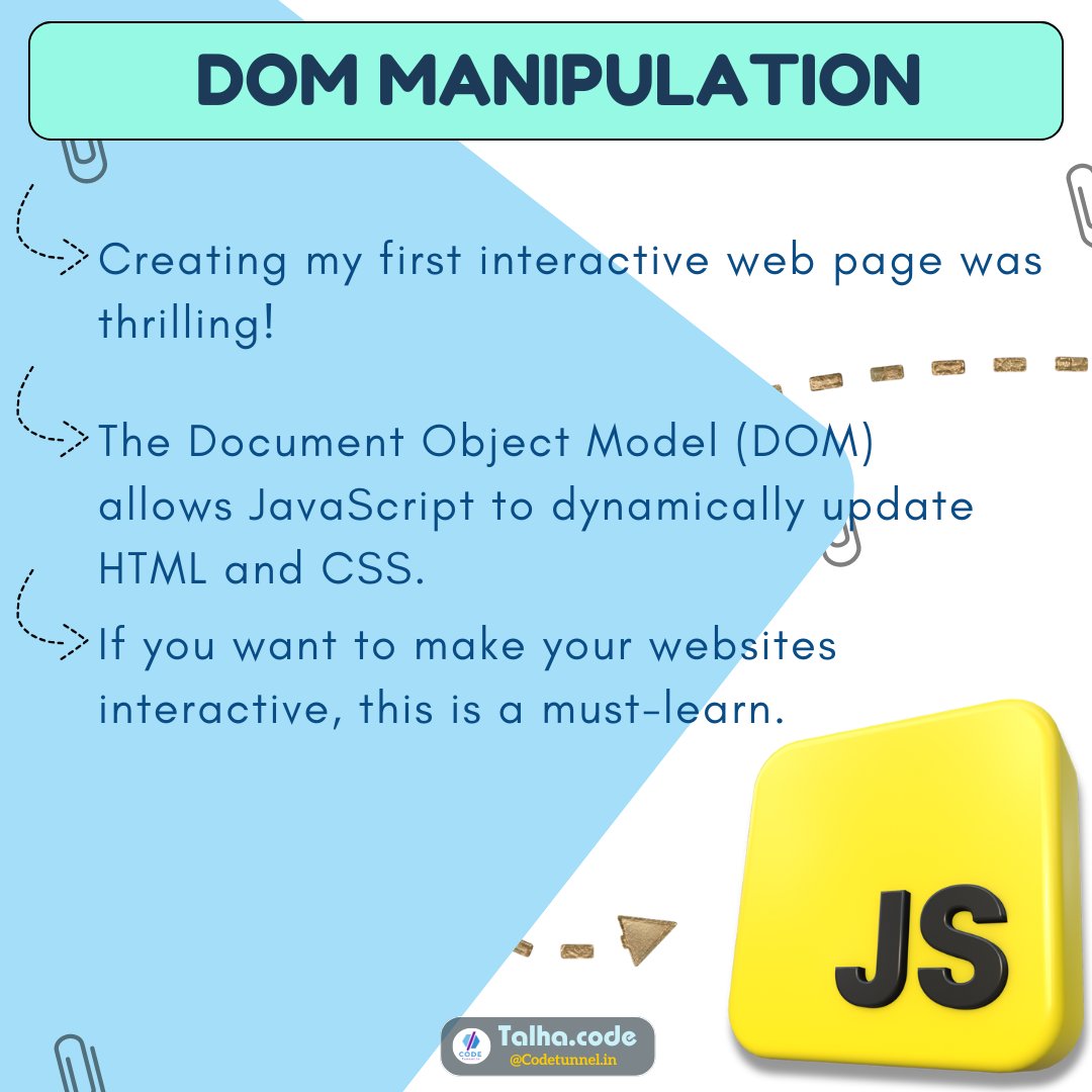 talha_code's tweet image. DAY 7 : Javascript journey
#CodeNewbie #JavaScript #programmingJourney #PythonBeginner #DhruvRathee #codinglife #CodingJourney #Trending #viralindo #Virat #codinglife #javascript #journey #trendingshorts #viralshoti