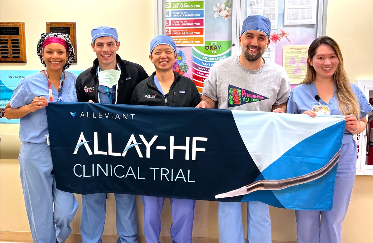 Alleviant Medical (@alleviant) on Twitter photo Congratulations to PI Dr. <a href="/RichardChengMD/">Richard Cheng</a>, Dr. <a href="/LiviuKlein/">Liviu Klein</a>, Priscilla Zhang and Cherry Ng on their first #ALLAYHF randomization at <a href="/UCSFCardiology/">UCSF Cardiology</a>!
#atrialshunt #HFpEF #heartfailure #structuralheart #interventionalcardiology Congratulations to PI Dr. <a href="/RichardChengMD/">Richard Cheng</a>, Dr. <a href="/LiviuKlein/">Liviu Klein</a>, Priscilla Zhang and Cherry Ng on their first #ALLAYHF randomization at <a href="/UCSFCardiology/">UCSF Cardiology</a>!
#atrialshunt #HFpEF #heartfailure #structuralheart #interventionalcardiology