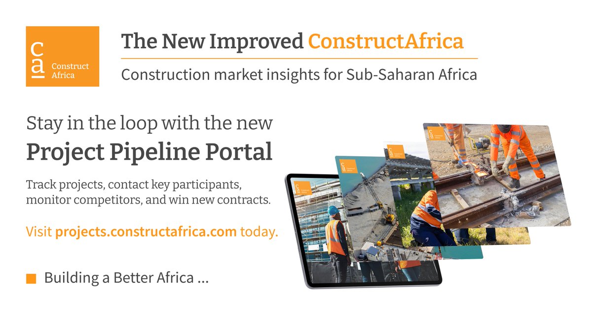 africaconstruct's tweet image. Access to reliable and up-to-date information on construction projects has never been easier thanks to the ConstructAfrica #ProjectPipeline Portal which is updated with over 300 new projects every month.
Get started here: projects.constructafrica.com
#ConstructAfrica
