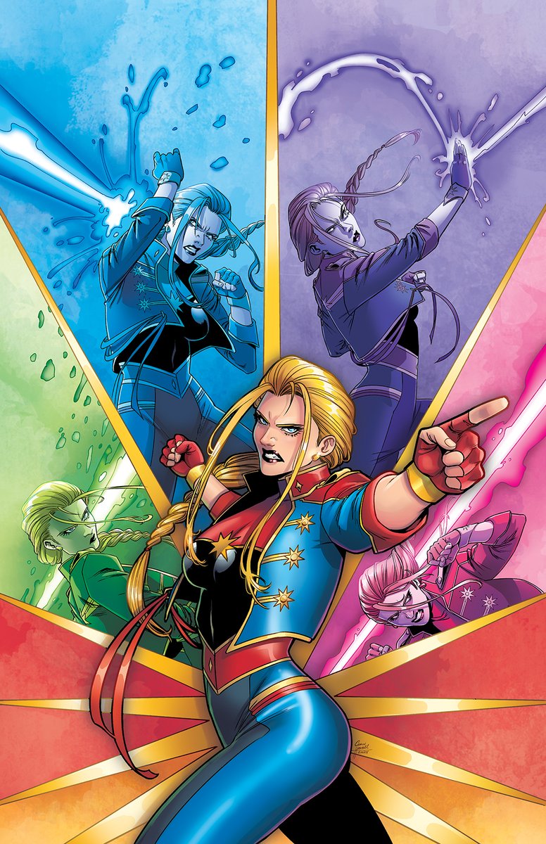 A fun Captain Marvel cover I got to colour! Just right for #Pridemonth #HappyPride

Inks by the inimitable Corin M Howell
