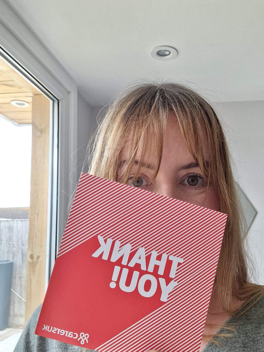 cathwlloyd's tweet photo. Celebrating #VolunteersWeek, an annual celebration of the contributions made by volunteers across the UK.  This year I was touched to receive this thank you card from the @CarersWales volunteer team 😭🥰🎉 https://t.co/3ergmO9gAP