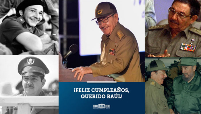 Felicitaciones para #RaulCastroRuz , nuestro General de Ejercito. #Cuba