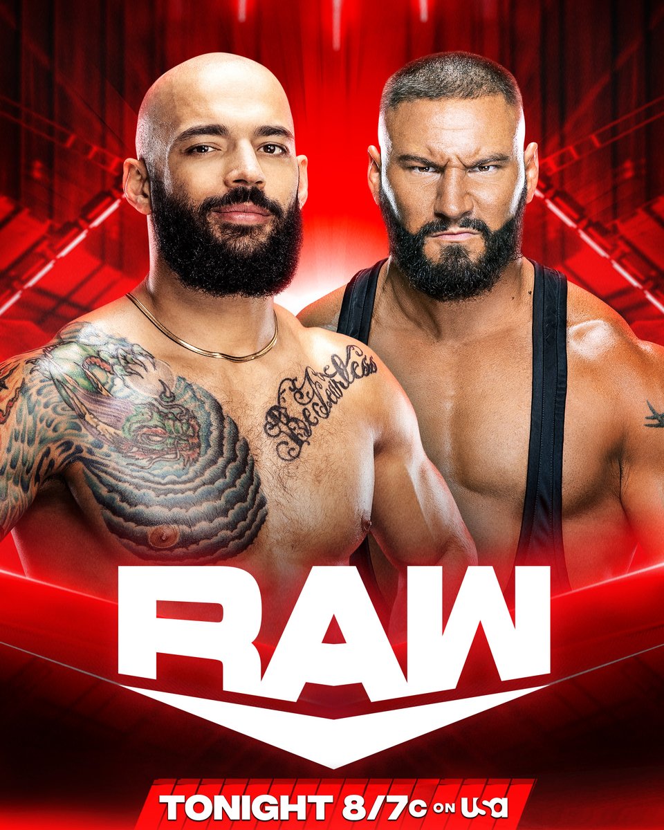 Get ready for this one. @KingRicochet looks for some payback when he takes on @bronbreakkerwwe TONIGHT on #WWERaw! 📺 8/7c on @USANetwork
