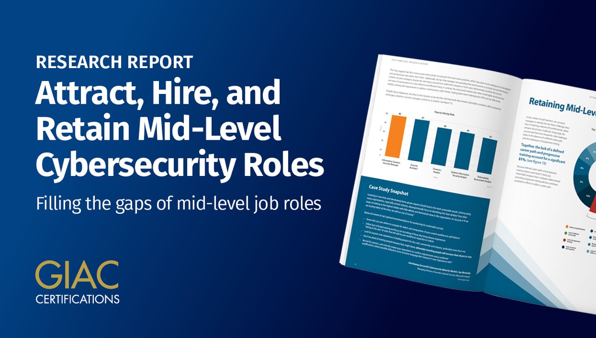 CertifyGIAC's tweet image. Elevate your hiring and talent management game.

💡 Explore insights and key findings from our report and unlock actionable strategies for elevating your cybersecurity team&apos;s skills.

📩 Download the report now: giac.org/u/1vQI

#CybersecurityManager #HumanResources