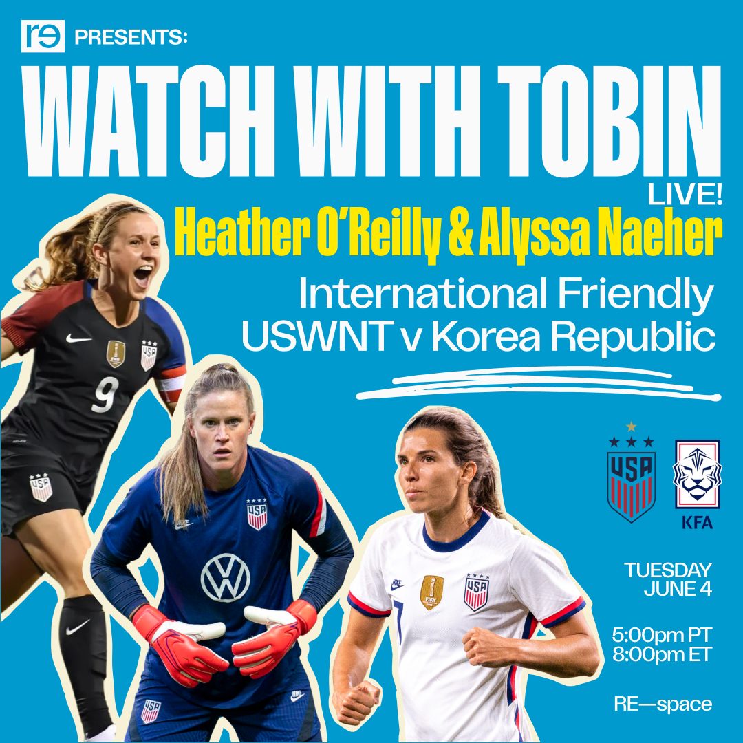 🚨 Watch With @TobinHeath + special guests @AlyssaNaeher & @HeatherOReilly GET HYPE 🔥🔥🔥 find all event details here: re-imagine.visitlink.me/WSKXHI