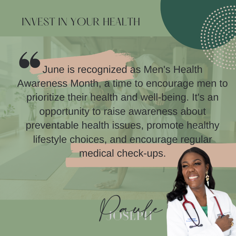 Welcome June! This month is Men’s Health Awareness, dedicated to highlighting the importance of regular health check-ups and proactive wellness practices for men. Let´s support men's health by encouraging preventive care and healthy living. 
#MensHealth #PreventiveCare #Wellness