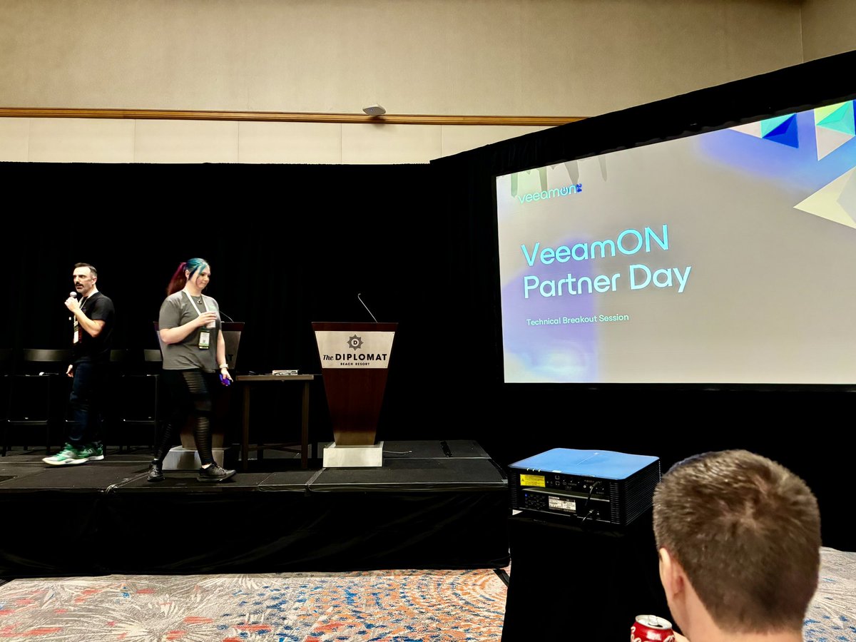 William Sellers (@wsellers) on Twitter photo Annnnnnd now for the good stuff! <a href="/Veeam/">Veeam® Software</a> Technical Breakout Session. <a href="/anthonyspiteri/">Anthony Spiteri</a> <a href="/RinBytes/">Karinne Bessette</a> #VeeamON Annnnnnd now for the good stuff! <a href="/Veeam/">Veeam® Software</a> Technical Breakout Session. <a href="/anthonyspiteri/">Anthony Spiteri</a> <a href="/RinBytes/">Karinne Bessette</a> #VeeamON