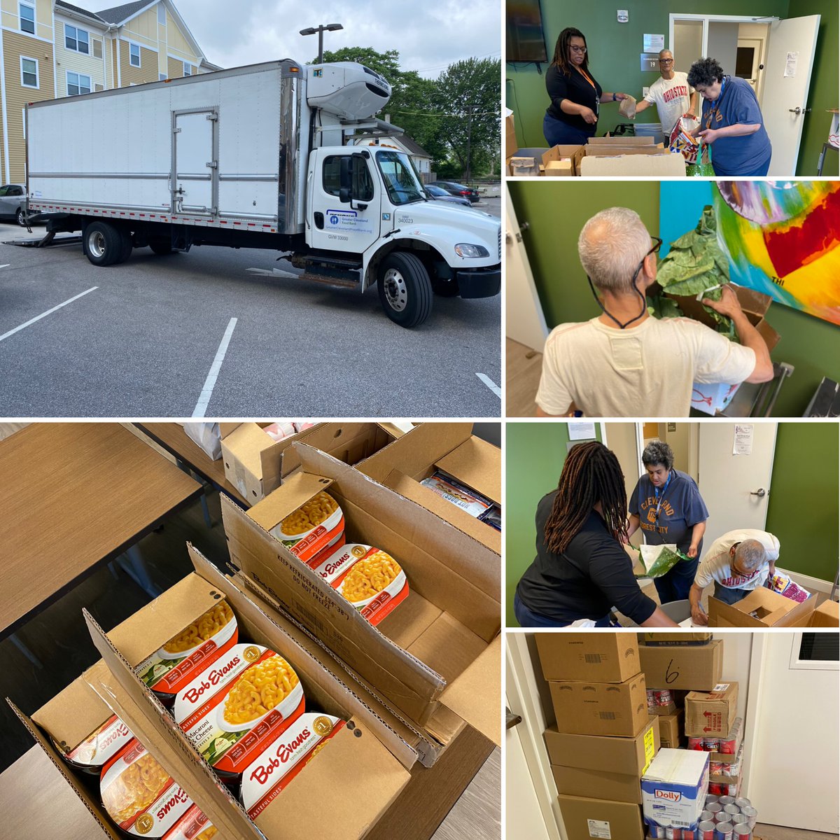 FrontstepsC's tweet photo. Today was a fantastic distribution day thanks to our amazing partnership with the @CleFoodBank. Our residents filled their bags with meat, bread & fresh greens. Together, we're making a difference in the lives of those we serve! #FoodSecurityMatters #FrontStepsCares https://t.co/kWzXtcZQ68