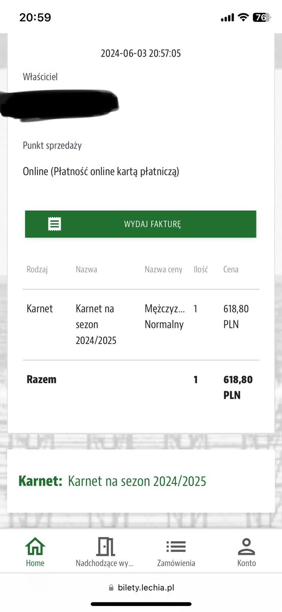 Varenthin's tweet photo. No i pięknie, karnet wleciał, teraz dawać transfery, sponsorów i lecimy z Ekstraklasą 🥳 https://t.co/4iANB8WOzT