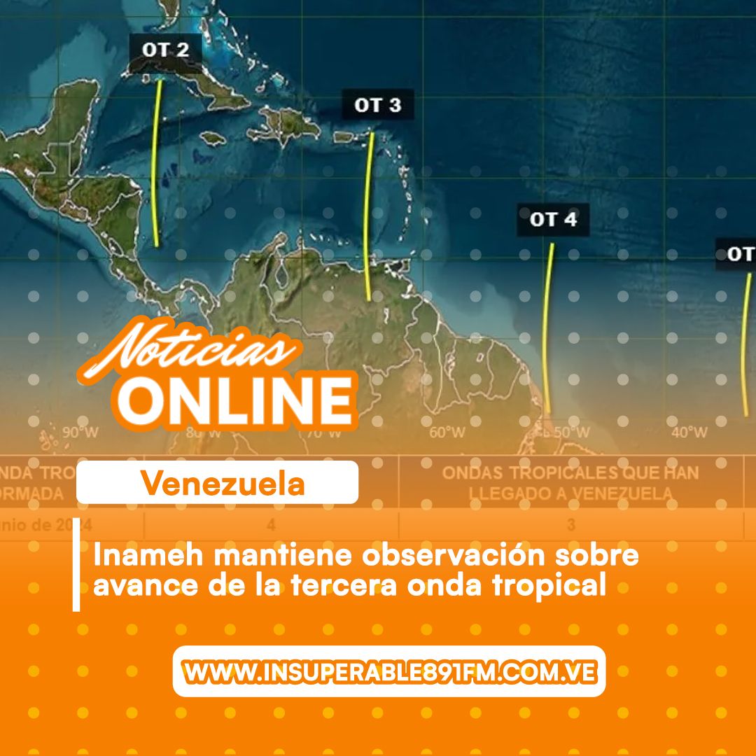 C_OYEFM's tweet photo. La tercera onda tropical incluirá lluvias de intensidad variable y actividad eléctrica en la Guayana Esequiba, Amazonas, Anzoátegui, Monagas, Apure, Guárico, sur de Cojedes, este de Lara, norte de Trujillo, Zulia, Aragua, Miranda y Caracas. El resto del país solo estará nublado. https://t.co/7b1kqKyr6x