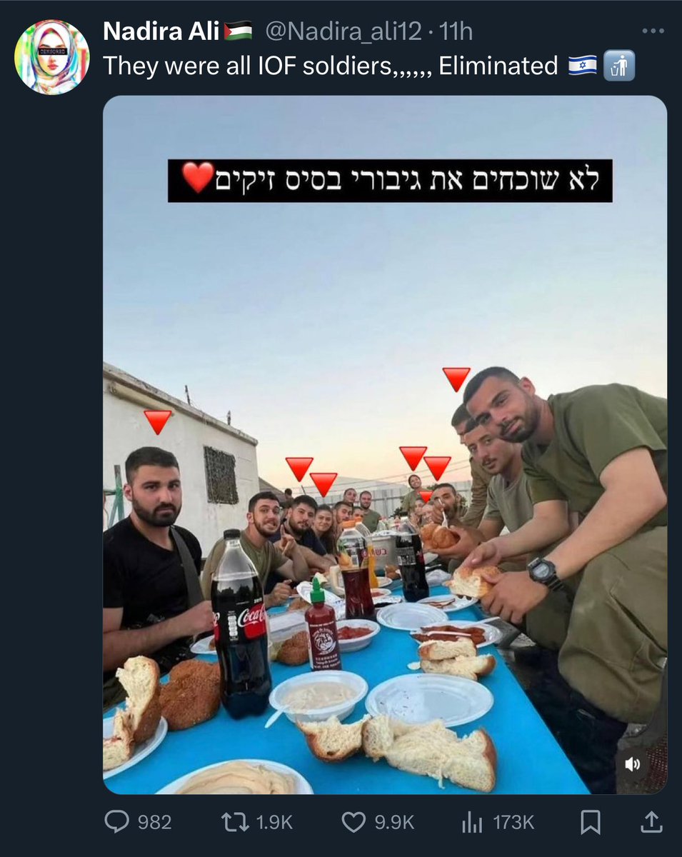 moraltourism's tweet photo. Every day @Nadira_ali12 and other #HamasBot accounts send celebratory posts about @IDF soldiers being killed. 

Isn’t “glorification of violence” supposed to be against 𝕏 T&amp;C?

What a sick way to live life. By reveling in the death of others. 
#IslamIsADeathCult https://t.co/6G1oA5poVa