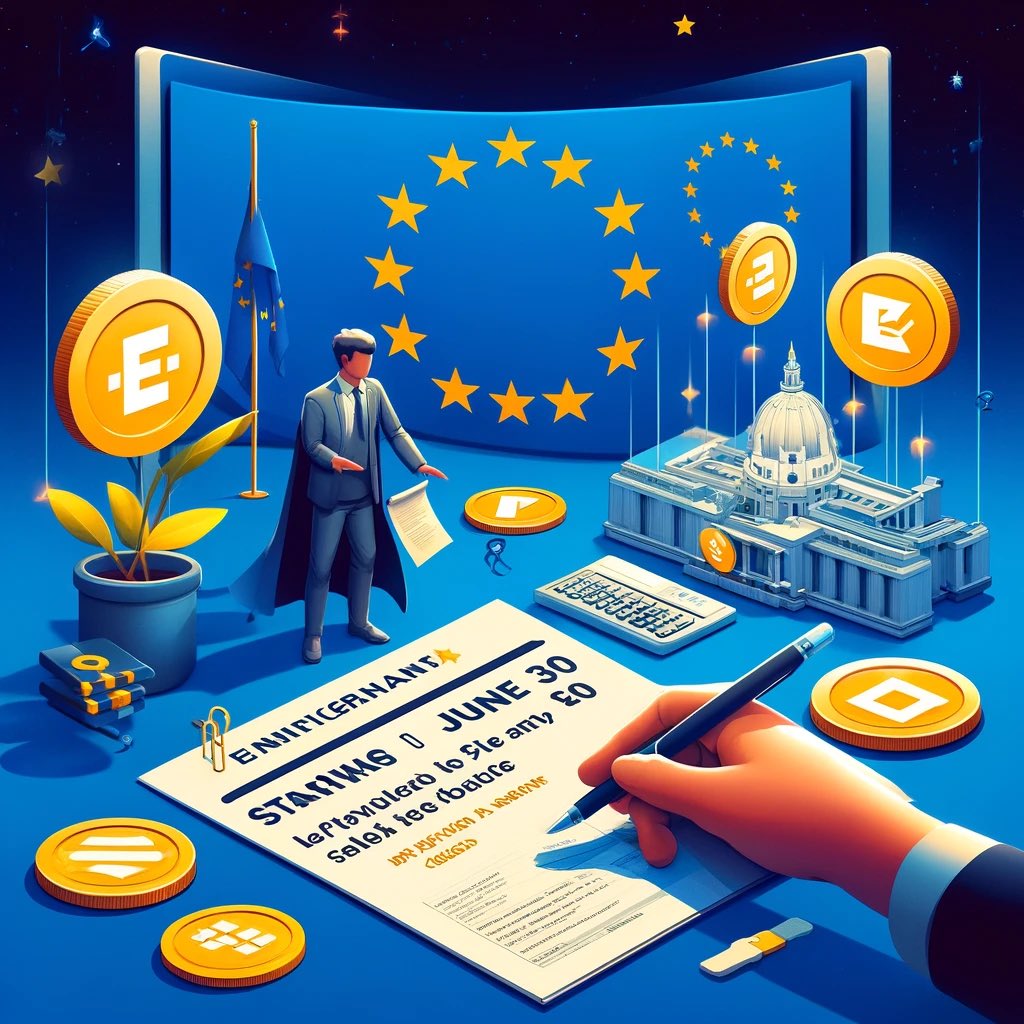 🔔 Binance will restrict access to certain stablecoins in the EU starting June 30 due to new MiCA regulations. Users will only be able to sell unregulated stablecoins and won't be able to buy them. Affected services include Launchpad, Launchpool, and Simple Earn. #Binance #Crypto