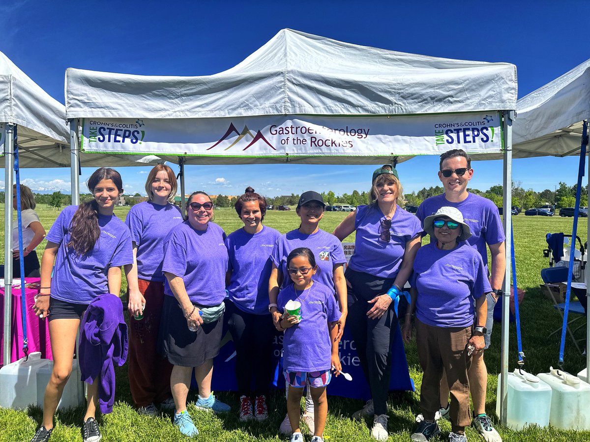 We had a fantastic day at the Take Steps annual walk hosted by #CrohnsColitisFoundation. So nice to see all of you who stopped by to say hello and ask questions. <a href="/joshsteinbergMD/">Joshua M. Steinberg, MD</a> <a href="/CCfdnRM/">Crohn's & Colitis Foundation - Rocky Mountain</a> #Crohns #IBDawareness
