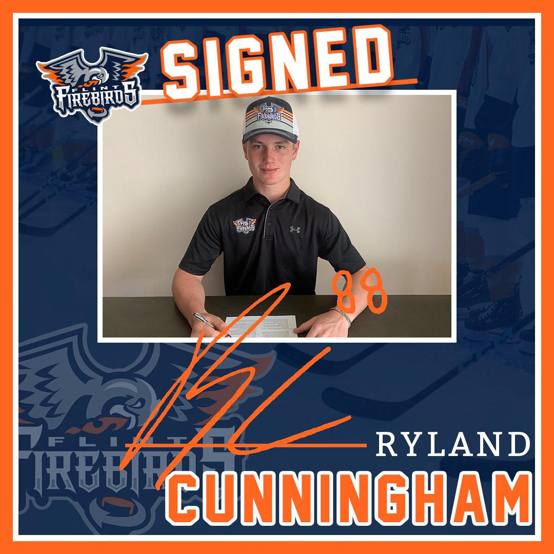 FlintFirebirds's tweet image. We have signing news! 2024 second round pick Ryland Cunningham has committed to the Firebirds! 

🗞️: chl.ca/ohl-firebirds/…